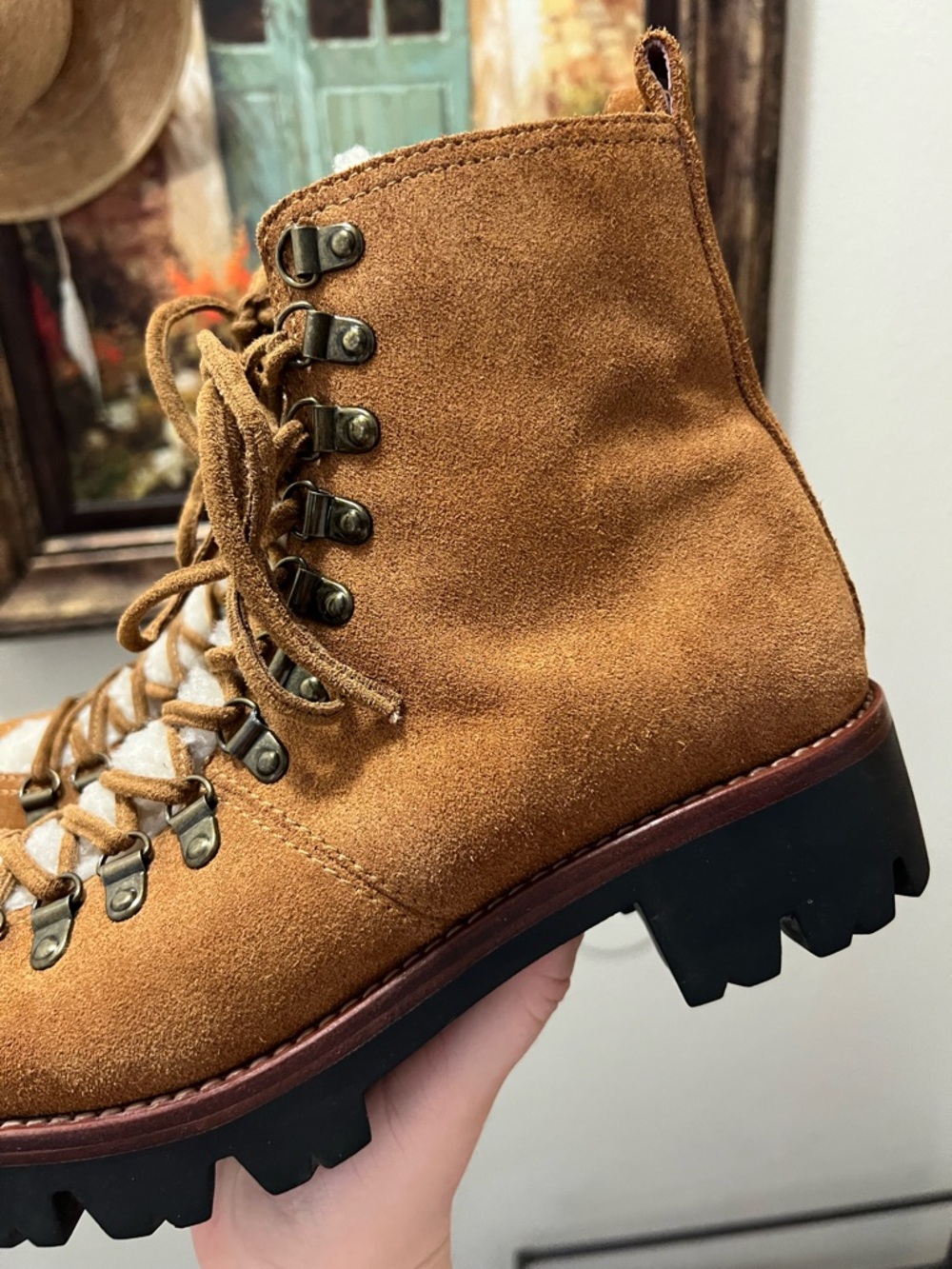 Jeffrey Campbell Sherpa Tongue hiking Lace up boots - Picture 13 of 16